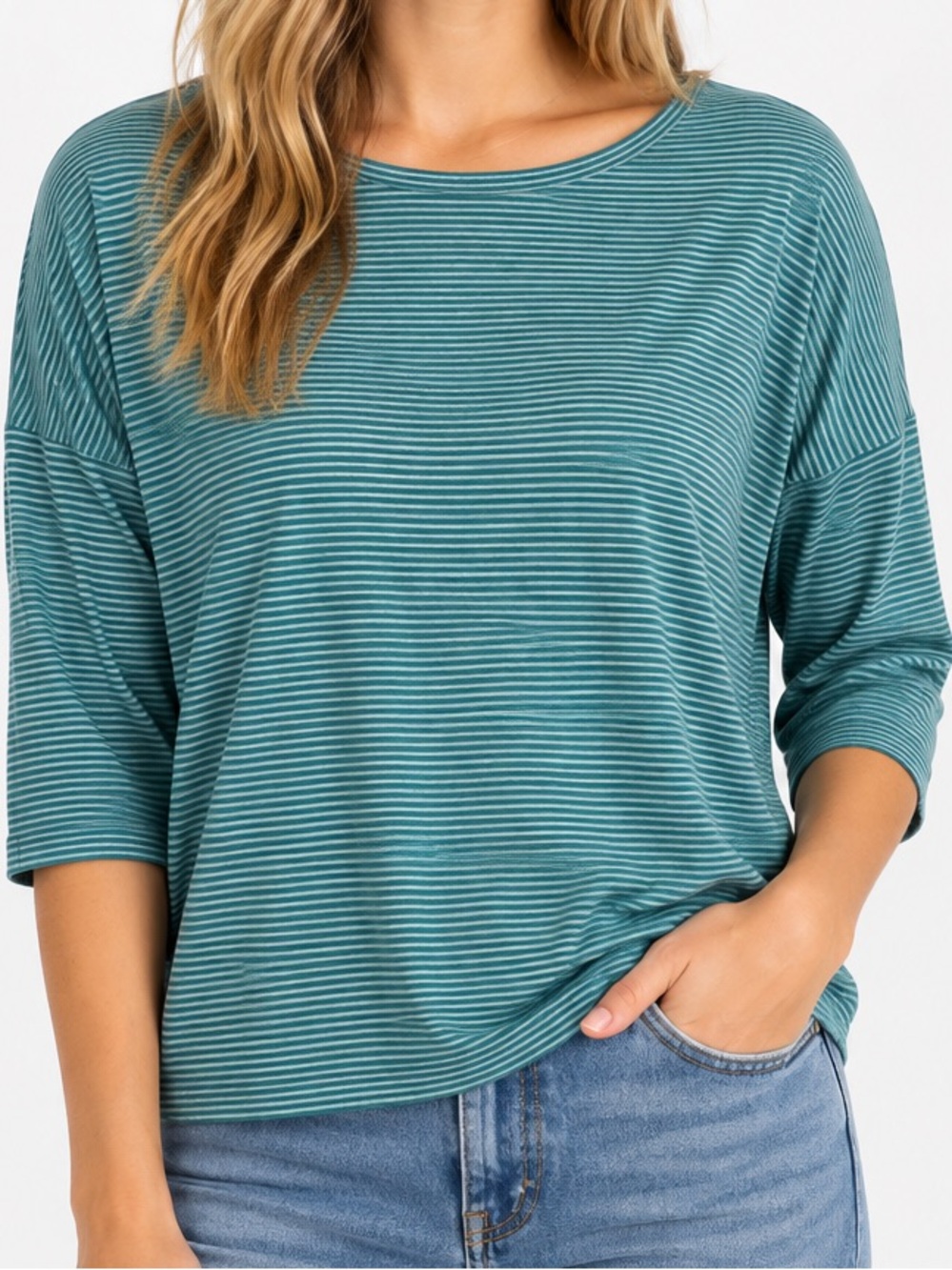 Patagonia Teal Striped Women's Top - Great Condition!